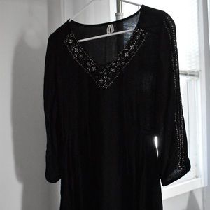 Black Flowy Dress - size M